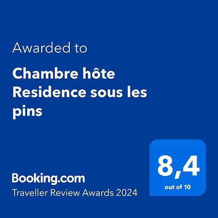 Chambre Hote Chez L'Habitant Residence Sous Les Pins Каси Экстерьер фото